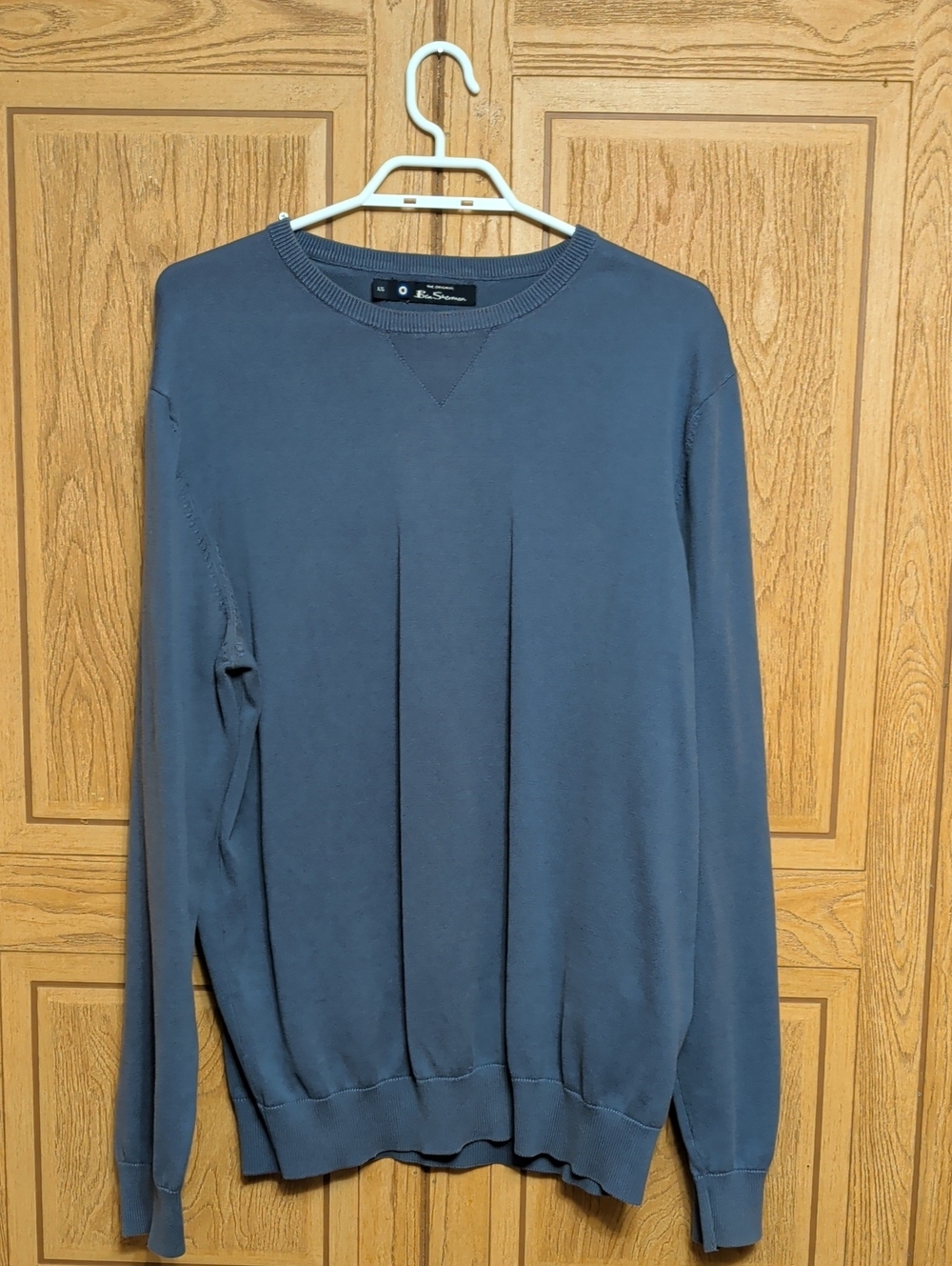 Ben Sherman Men's Crewneck Sweater in Slate Blue